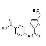 CAS#: 718601-42-4, 4-[(5-Ethyl-2-furoyl)amino]benzoic acid