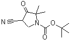 CAS#: 718632-42-9, 2-Methyl-2-propanyl 4-cyano-2,2-dimethyl-3-oxo-1-pyrrolidinecarboxylate