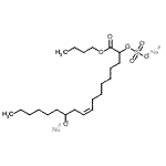CAS#: 71873-02-4, Disodium (9Z)-1-butoxy-12-oxido-1-oxo-9-octadecen-2-yl sulfate
