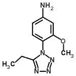 CAS#: 719297-53-7, 4-(5-Ethyl-1H-tetrazol-1-yl)-3-methoxyaniline