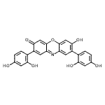 CAS#: 71939-12-3, 2,8-Bis(2,4-dihydroxyphenyl)-7-hydroxy-3H-phenoxazin-3-one