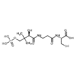 CAS#: 7196-09-0, N-[(2R)-2-Hydroxy-3,3-dimethyl-4-(phosphonooxy)butanoyl]-beta-alanyl-L-cysteine