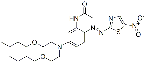 CAS#: 72010-87-8, N-[5-(Bis(2-Butoxyethyl)Amino)-2-[(5-Nitro-1,3-Thiazol-2-Yl)Diazenyl]Phenyl]Acetamide