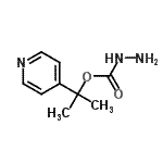 CAS#: 72039-25-9, 2-(4-Pyridinyl)-2-propanyl hydrazinecarboxylate