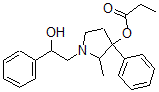 CAS#: 72050-84-1, [1-(2-Hydroxy-2-Phenylethyl)-2-Methyl-3-Phenylpyrrolidin-3-Yl] Propanoate