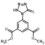 CAS#: 72076-51-8, Dimethyl 5-(5-thioxo-2,5-dihydro-1H-tetrazol-1-yl)isophthalate