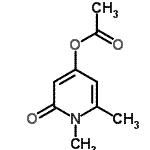 CAS#: 7211-75-8, 1,6-Dimethyl-2-oxo-1,2-dihydro-4-pyridinyl acetate