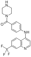 CAS#: 72141-43-6, Piperazin-1-Yl-[4-[[7-(Trifluoromethyl)Quinolin-4-Yl]Amino]Phenyl]Methanone