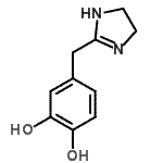 CAS#: 72143-18-1, 4-(4,5-Dihydro-1H-imidazol-2-ylmethyl)-1,2-benzenediol