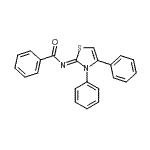 CAS#: 72149-83-8, N-[(2Z)-3,4-Diphenyl-1,3-thiazol-2(3H)-ylidene]benzamide