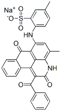 CAS#: 72152-48-8, Sodium 4-((1-Benzoyl-2,7-Dihydro-4-Methyl-2,7-Dioxo-3H-Dibenz(f,ij)Isoquinolin-6-Yl)Amino)Toluene-3-Sulphonate