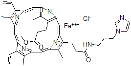 CAS#: 72177-42-5, Protohemin Mono-3-(Imidazol-1-Yl)Propylamide Monomethyl Ester