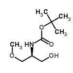 CAS#: 721927-59-9, tert-butyl N-[(1S)-1-(hydroxymethyl)-2-methoxy-ethyl]carbamate