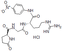 CAS#: 72194-52-6, 5-Oxo-L-Prolylglycyl-N-(4-Nitrophenyl)-L-Argininamide Hydrochloride (1:1)