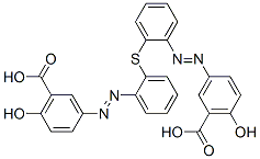 CAS 登录号：72245-48-8， 3,3'-[硫代二(2,1-亚苯基偶氮)]二[6-羟基-苯甲酸