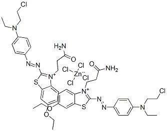 CAS 登录号:72245-63-7, 二[3-(3-氨基-3-氧代丙基)-2-[[4-[(2-氯乙基)乙基氨基盐