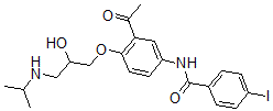 CAS 登录号：72249-70-8， 4-碘苯甲酰基醋丁洛尔