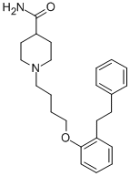 CAS#: 72278-97-8, 1-[4-[2-(2-Phenylethyl)Phenoxy]Butyl]Piperidine-4-Carboxamide