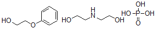CAS 登录号:72283-39-7, 2-(2-羟基乙基氨基)乙醇;2-苯氧乙醇;磷酸