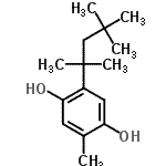 CAS 登录号:723-38-6, 2-甲基-5-(2,4,4-三甲基-2-戊烷基)-1,4-苯二酚