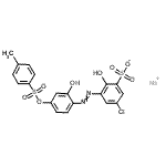 CAS#: 72379-58-9, Sodium 5-chloro-2-hydroxy-3-[(2-hydroxy-4-{[(4-methylphenyl)sulfonyl]oxy}phenyl)diazenyl]benzenesulfonate