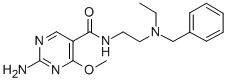 CAS#: 72412-38-5, 2-Amino-N-[2-(Ethyl-(Phenylmethyl)Amino)Ethyl]-4-Methoxypyrimidine-5-Carboxamide