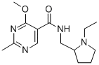 CAS#: 72412-52-3, N-[(1-Ethylpyrrolidin-2-Yl)Methyl]-4-Methoxy-2-Methylpyrimidine-5-Carboxamide