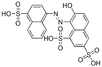 CAS 登录号：7244-14-6， 7-羟基-8-[(4-磺基萘基)偶氮]萘-1,3-二磺酸