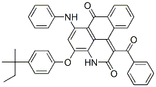 CAS#: 72453-58-8, 1-Benzoyl-4-(4-(1,1-Dimethylpropyl)Phenoxy)-6-(Phenylamino)-3H-Dibenz(f,ij)Isoquinoline-2,7-Dione