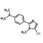 CAS#: 724749-05-7, 5-[4-(Dimethylamino)phenyl]-4-methyl-4H-1,2,4-triazole-3-thiol