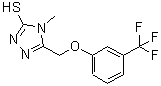 CAS#: 724749-07-9, 4-Methyl-5-{[3-(trifluoromethyl)phenoxy]methyl}-4H-1,2,4-triazole-3-thiol