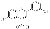 CAS#: 724749-33-1, 6-Chloro-2-(3-hydroxyphenyl)-4-quinolinecarboxylic acid