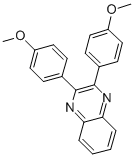 CAS 登录号：7248-16-0， 2,3-二(4-甲氧基苯基)喹喔啉