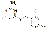 CAS 登录号：7249-21-0， 4-[(2,4-二氯苯基)甲硫基]-6-甲基-嘧啶-2-胺