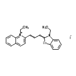 CAS#: 72491-44-2, 1-Ethyl-2-[3-(3-ethyl-1,3-benzoselenazol-2(3H)-ylidene)-1-propen-1-yl]quinolinium iodide