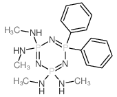 CAS#: 7252-69-9, 2,2,4,4,6,6-Hexahydro-2,2,4,4-tetrakis(methylamino)-6,6-diphenyl-1,3,5,2,4,6-Triazatriphosphorine
