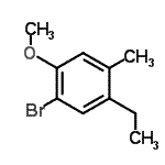 CAS#: 725227-63-4, 1-Bromo-5-ethyl-2-methoxy-4-methylbenzene