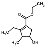 CAS#: 725229-39-0, Ethyl 2-ethyl-4-hydroxy-3-methyl-1-cyclopentene-1-carboxylate