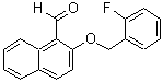 CAS#: 725276-88-0, 2-[(2-Fluorobenzyl)oxy]-1-naphthaldehyde