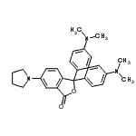 CAS#: 72548-77-7, 3,3-Bis[4-(dimethylamino)phenyl]-6-(1-pyrrolidinyl)-2-benzofuran-1(3H)-one