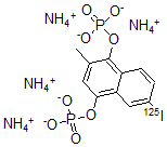 CAS 登录号：72605-69-7， 6-碘-2-甲基-1,4-萘二醇二磷酸酯四铵盐