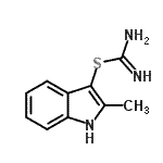 CAS#: 72610-15-2, 2-Methyl-1H-indol-3-yl carbamimidothioate
