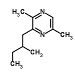 CAS#: 72668-36-1, 2,5-Dimethyl-3-(2-methylbutyl)pyrazine