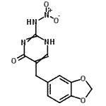 CAS#: 72716-71-3, 5-(1,3-Benzodioxol-5-ylmethyl)-2-(nitroamino)-4(1H)-pyrimidinone