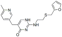 CAS#: 72717-05-6, 2-[2-(Furan-2-Ylmethylsulfanyl)Ethylamino]-5-[(6-Methylpyridin-3-Yl)Methyl]-3H-Pyrimidin-4-One