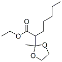 CAS 登录号:72727-57-2, 2-(2-甲基-1,3-二氧戊环-2-基)庚酸乙酯