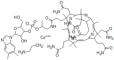 CAS 登录号：72728-11-1， 氨基丙基钴胺素