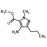 CAS#: 727408-28-8, Methyl 4-amino-1-methyl-3-propyl-1H-pyrazole-5-carboxylate