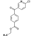 CAS#: 727409-20-3, Ethyl 4-[(6-chloro-3-pyridinyl)carbonyl]benzoate