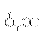 CAS#: 727419-55-8, (3-Bromophenyl)(2,3-dihydro-1,4-benzodioxin-6-yl)methanone